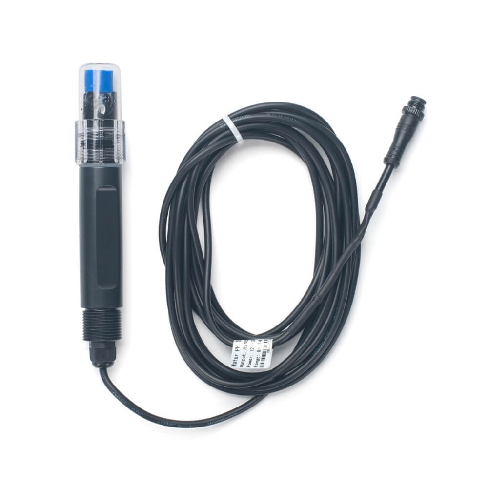 Dragino DR-PH01 pH sensor probe, industrial electrode for water quality monitoring, compatible with WQS series transmitters.
