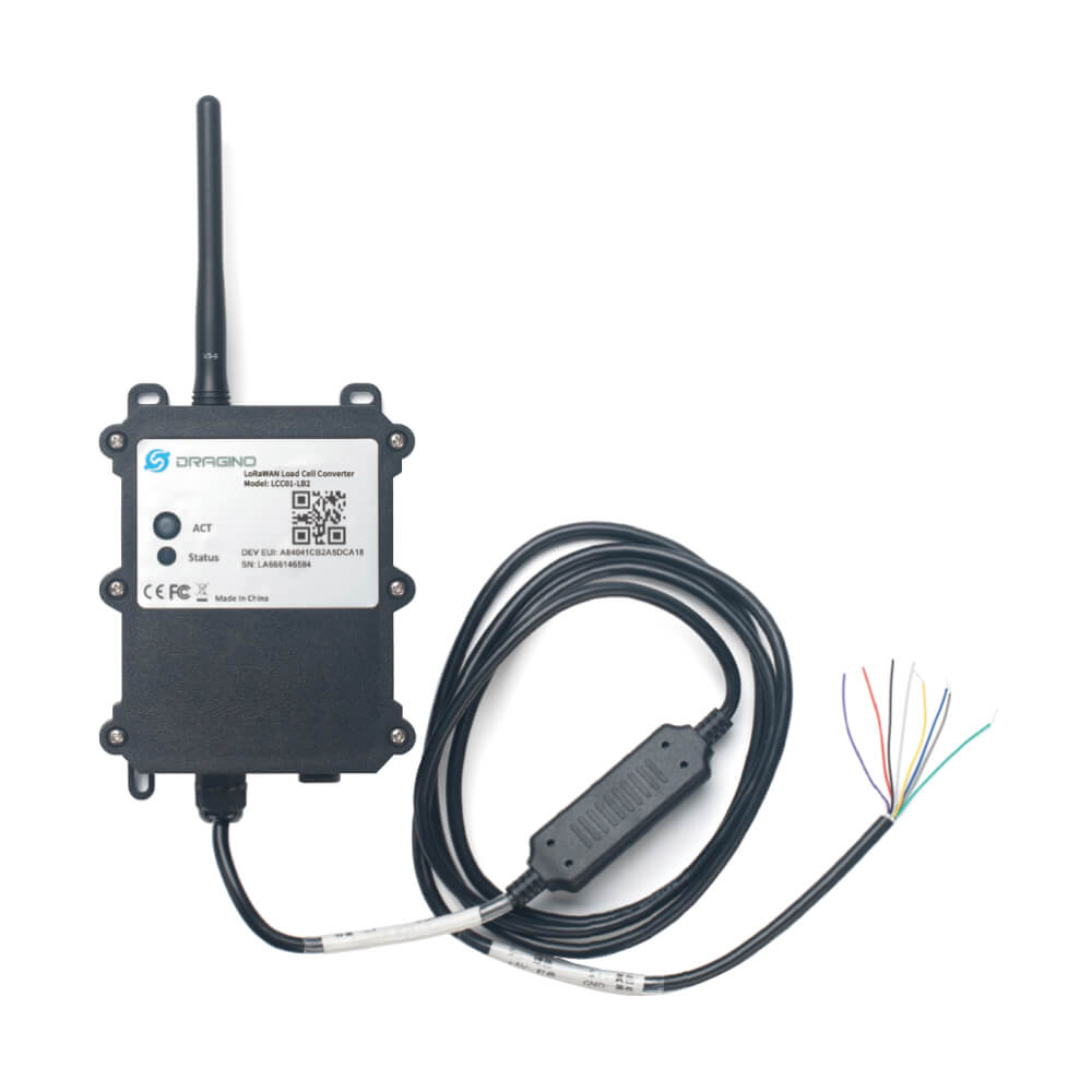 Dragino LCC01 LoRaWAN Load Cell Converter for remote weighing and strain gauge sensor integration.