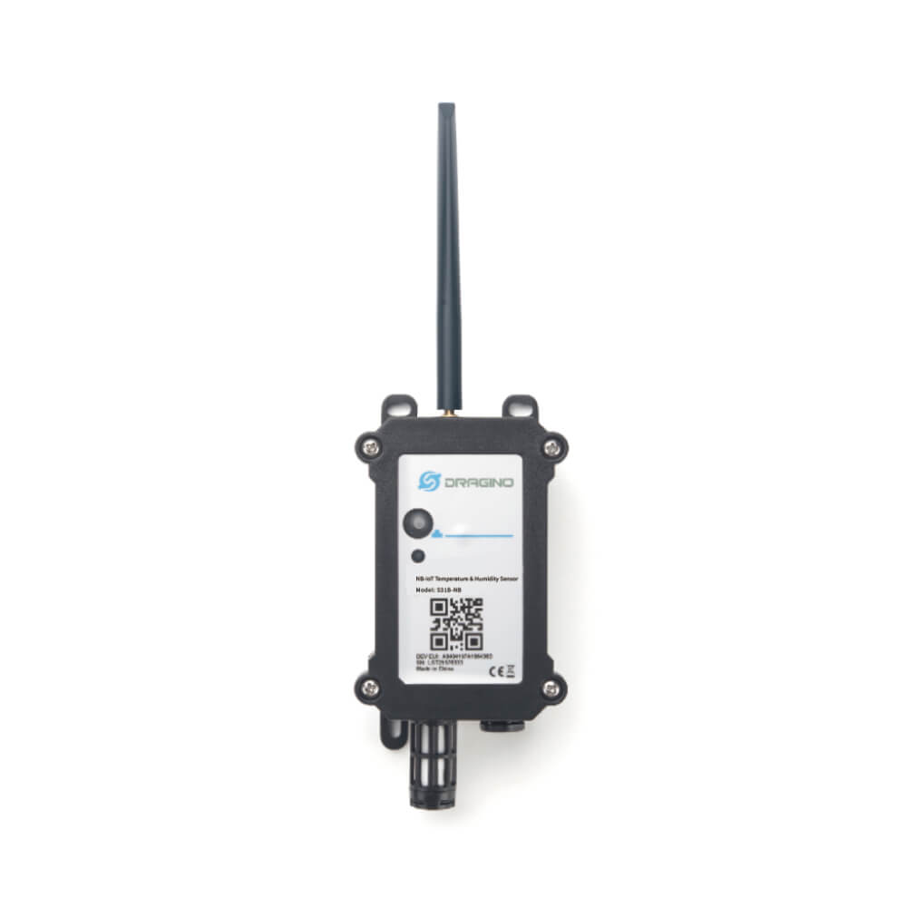 Dragino S31B NB-IoT Temperature and Humidity sensor with built-in SHT31 probe for precise environmental monitoring.
