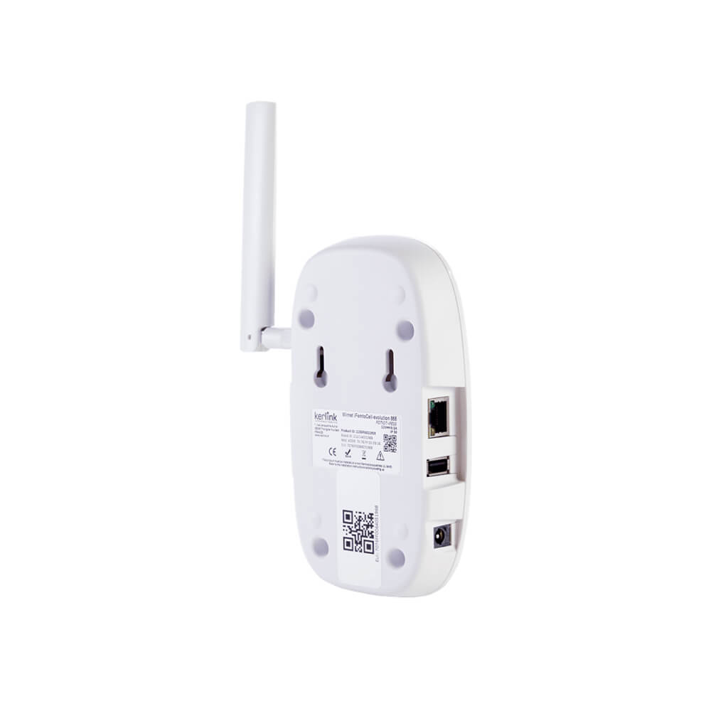 Kerlink Wirnet iFemtoCell-evolution indoor LoRaWAN gateway with 4G cellular backhaul and Ethernet connectivity.