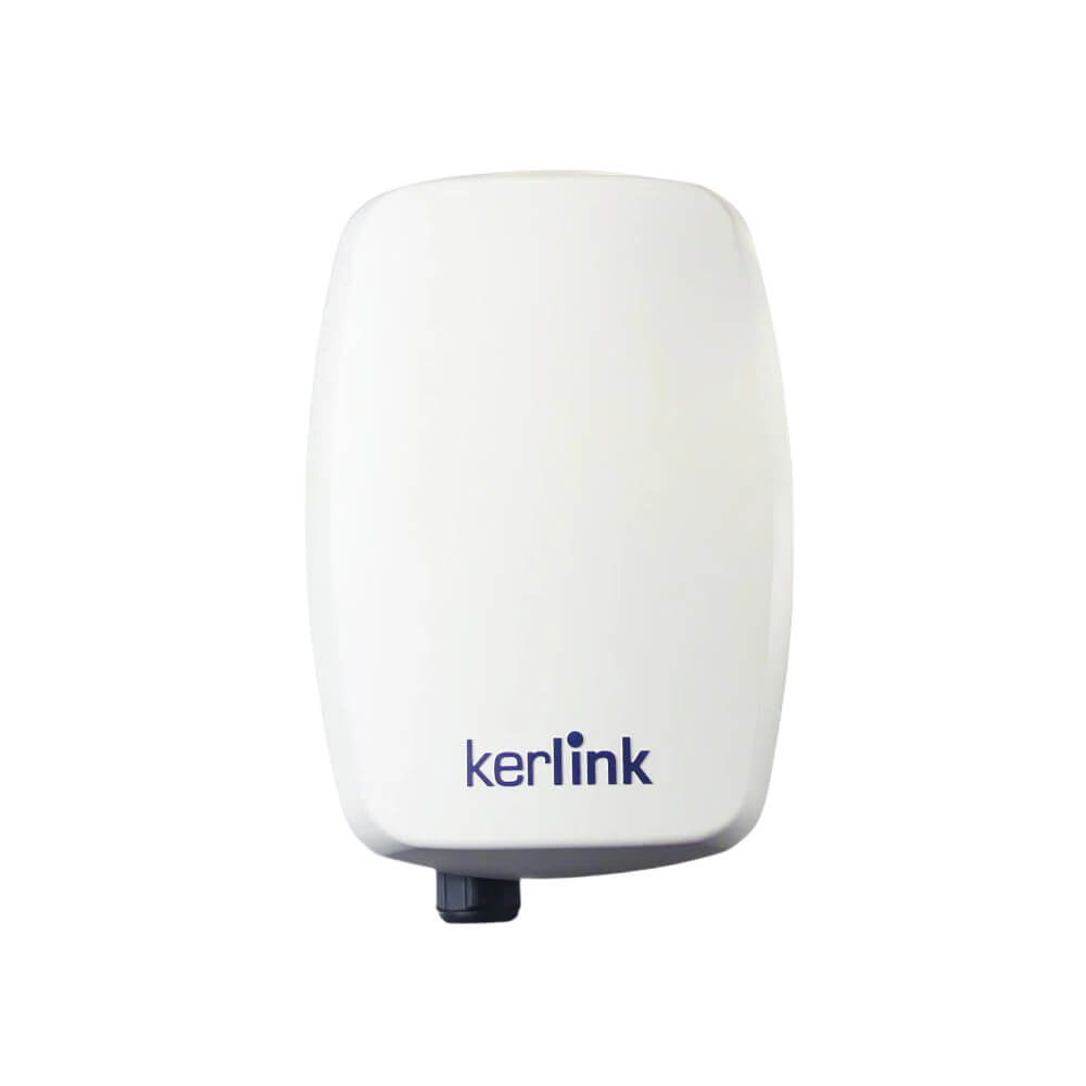 Kerlink Wirnet iStation carrier-grade outdoor LoRaWAN gateway with integrated 4G backhaul and IP67 waterproof casing.