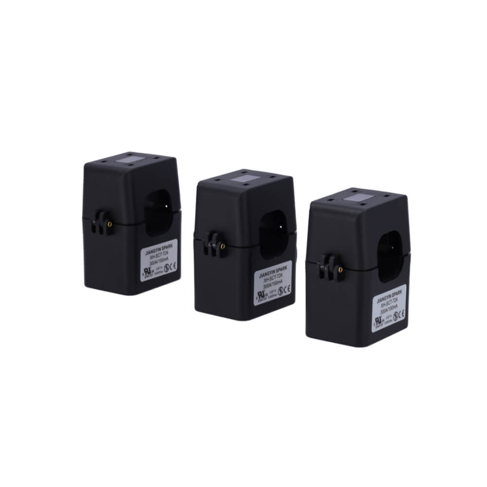 Milesight CT303 self-powered LoRaWAN smart current transformer for non-invasive three-phase energy monitoring.