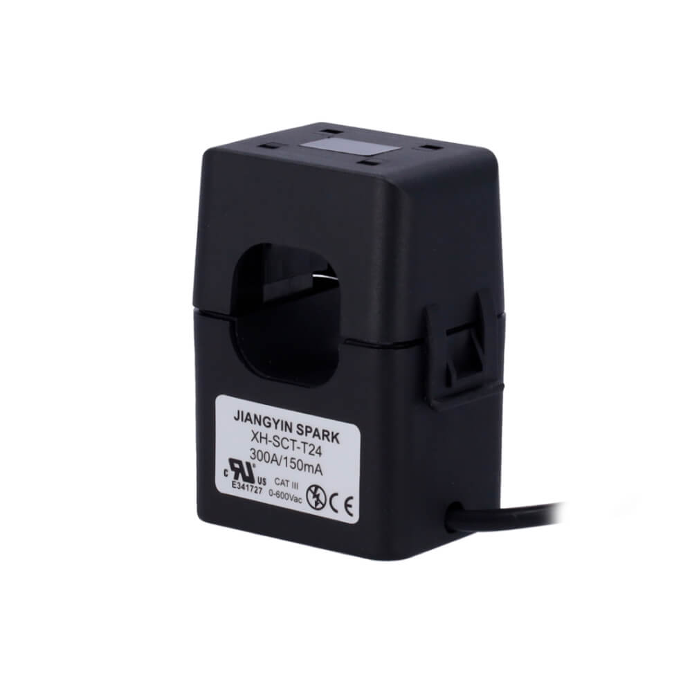 Milesight CT303 self-powered LoRaWAN smart current transformer for non-invasive three-phase energy monitoring.