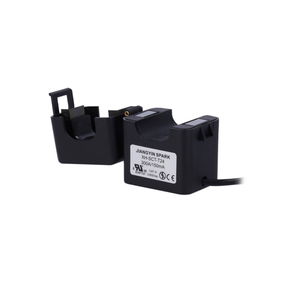 Milesight CT303 self-powered LoRaWAN smart current transformer for non-invasive three-phase energy monitoring.