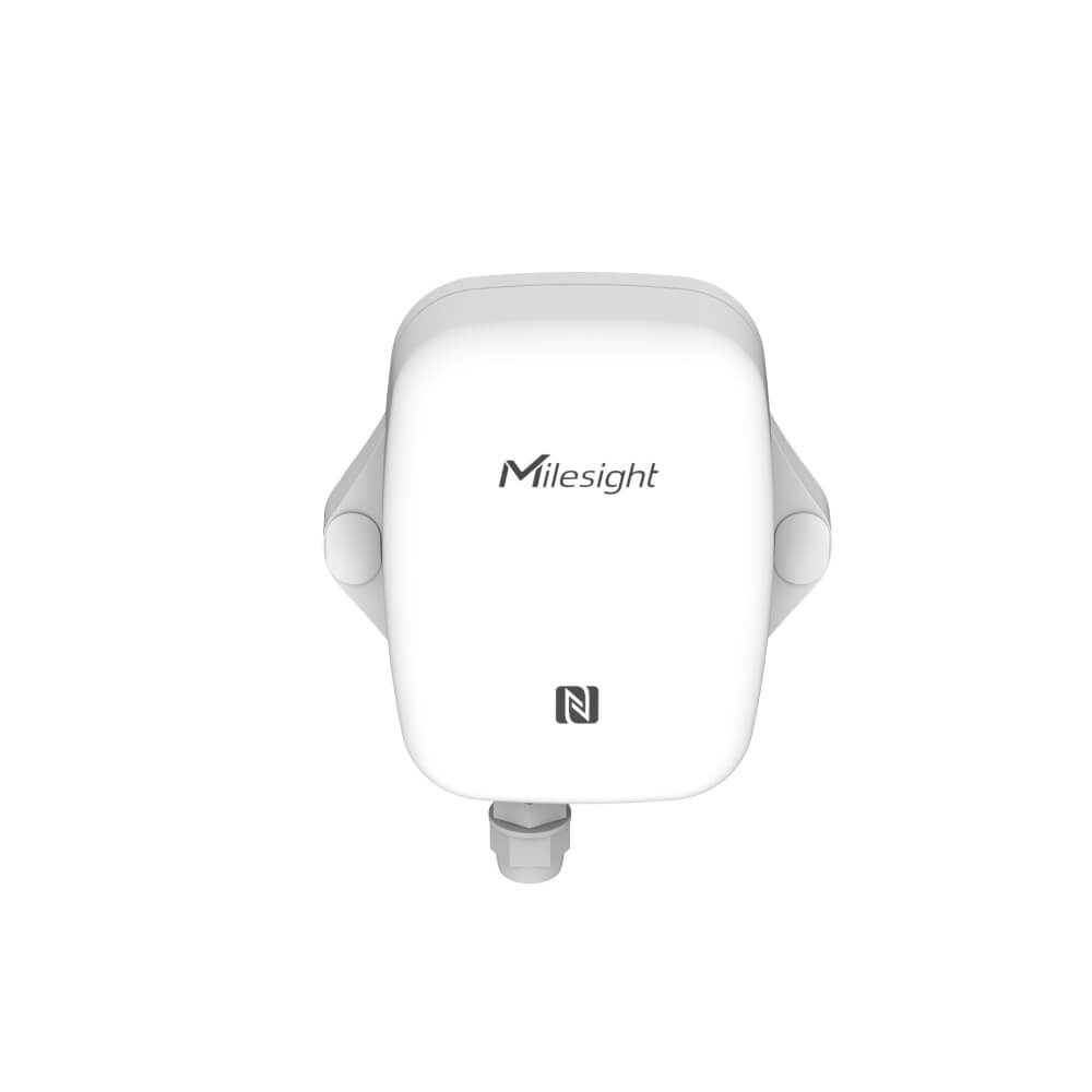 Milesight EM300-DI LoRaWAN pulse counter with temperature and humidity sensors and IP67 rating.