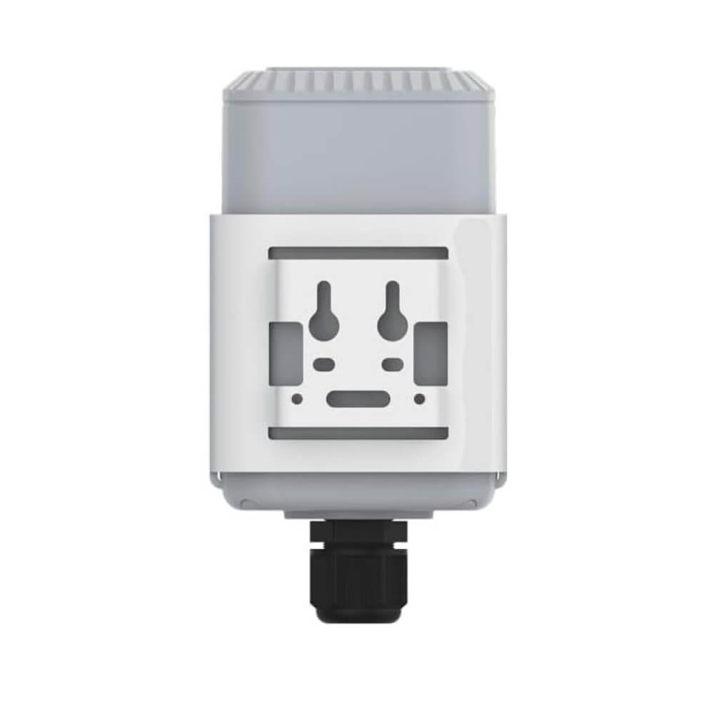 Milesight EM500-PT100 industrial LoRaWAN temperature sensor with platinum resistance probe and IP67 transceiver.