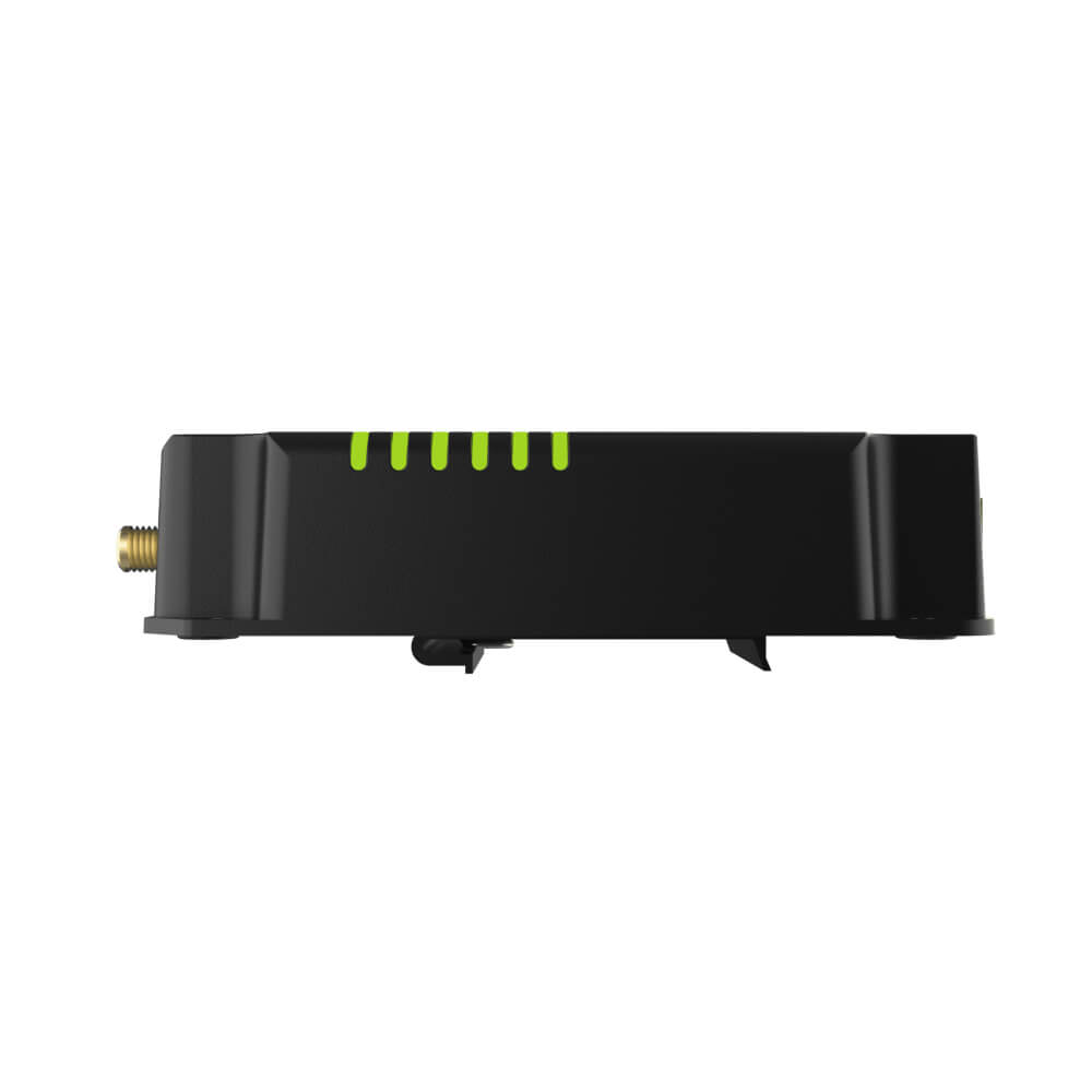 Milesight UR32 industrial 4G LTE cellular router with dual SIM, 2 Ethernet ports, and rugged metal housing.
