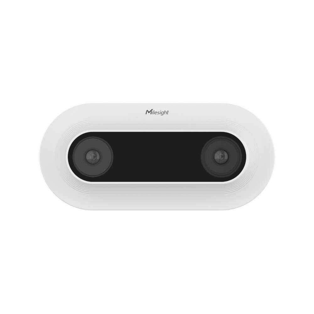 Milesight VS125 Indoor AI Stereo Vision People Counter for high-accuracy retail and office foot traffic analytics.