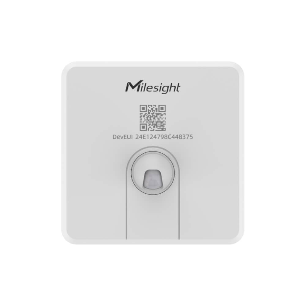 Milesight VS340 LoRaWAN desk occupancy sensor with dual PIR and Thermopile technology for smart office management.
