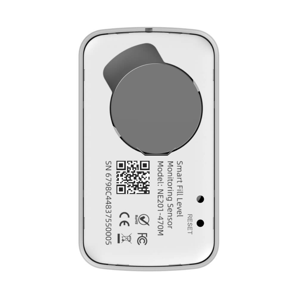 Milesight WS201 LoRaWAN smart fill-level monitoring sensor with ToF technology for tissue boxes and small containers.