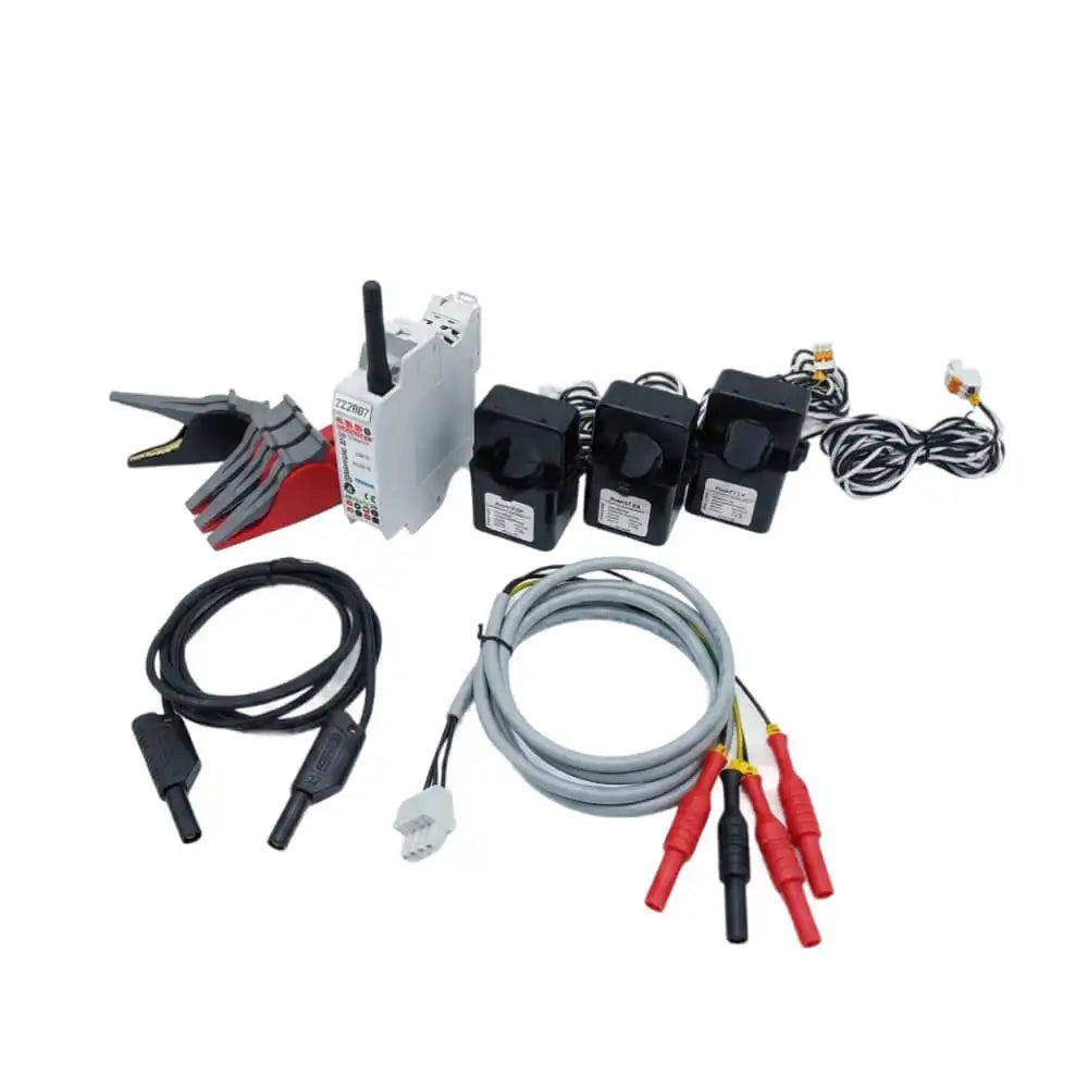 AdvanGrid Gridmate LoRaWAN 3-Phase Energy Monitoring Sensor with DIN Rail Mounting and Split-Core Current Transformers for Industrial Sub-Metering.