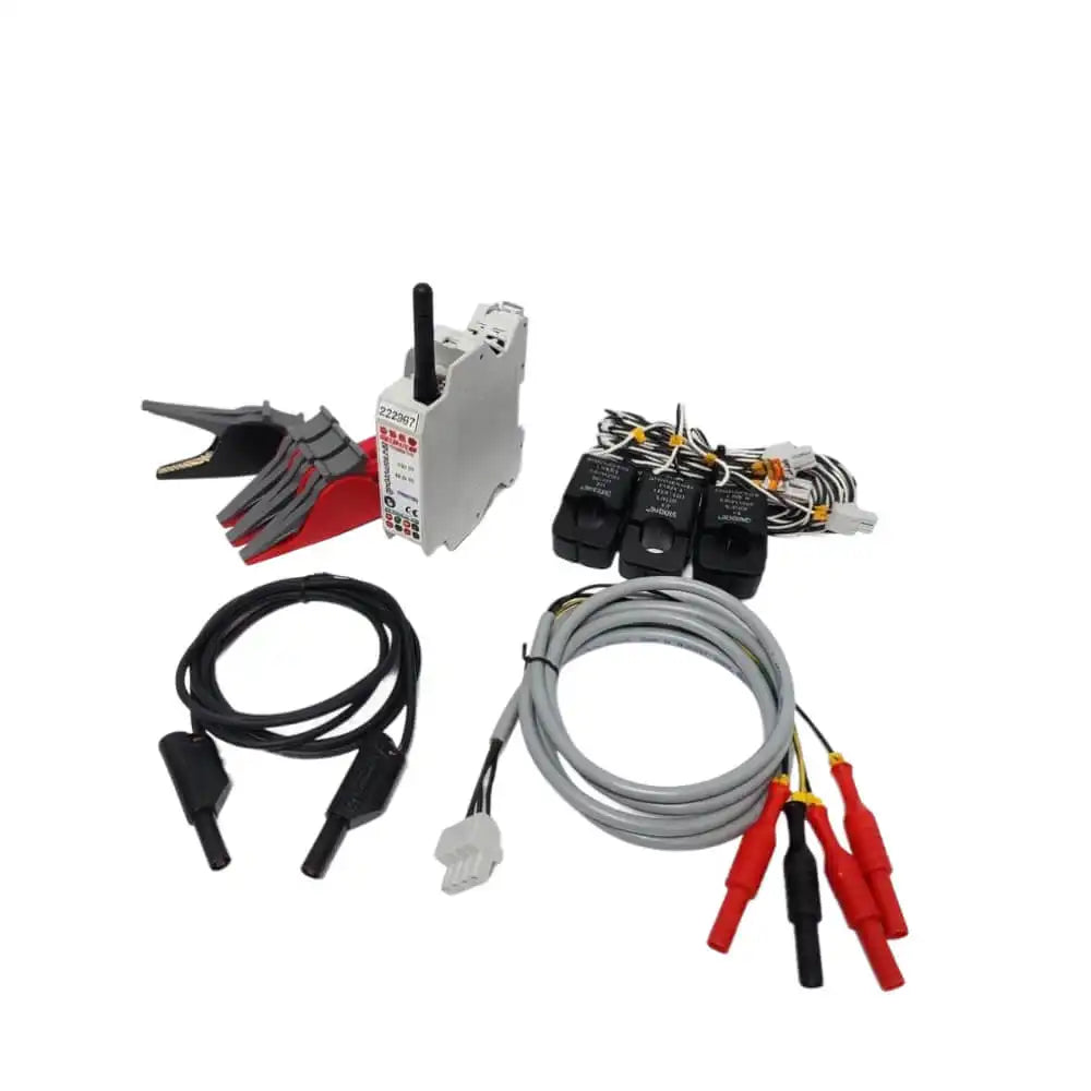 AdvanGrid Gridmate LoRaWAN 3-Phase Energy Monitoring Sensor with DIN Rail Mounting and Split-Core Current Transformers for Industrial Sub-Metering.