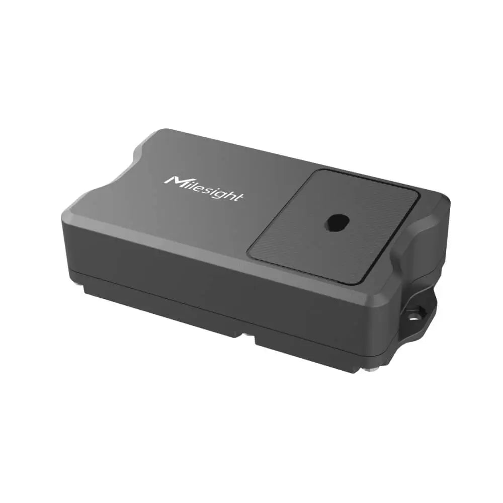 Milesight EM400-TLD NB-IoT ToF Laser Distance Sensor with GNSS, IP67 Enclosure and 10-Year Battery for Smart Waste Bin Fill Level and Asset Tracking.
