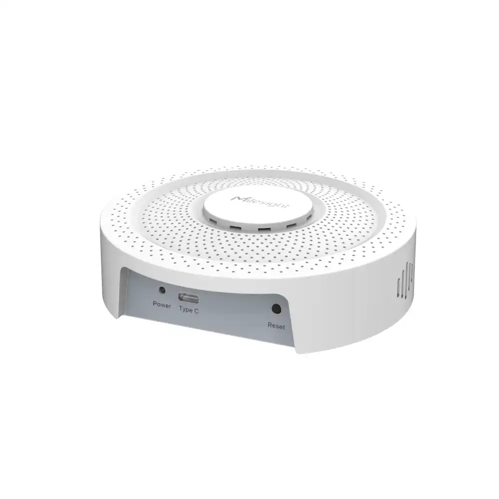 Milesight GS601 LoRaWAN Ceiling-Mount Vape and Smoke Detector with Multi-Sensor Air Quality Monitoring, Anti-Vapour Interference, Tamper Alarm and NFC Configuration for Schools and Hospitality.