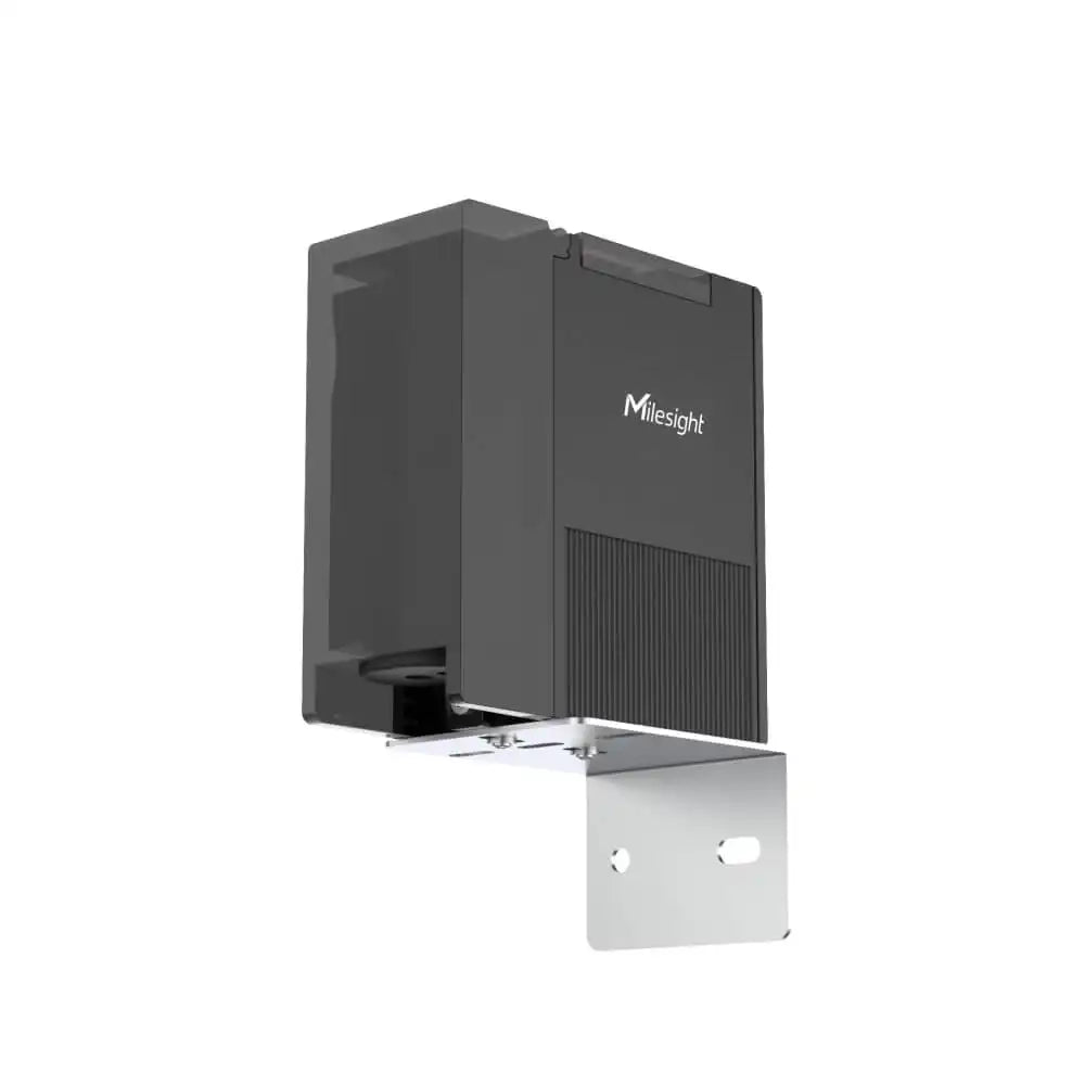 Milesight VS361 IP65 Storefront Footfall Sensor with Infrared Diffuse Reflective Technology and PoE Power for Outdoor Retail Traffic Counting.