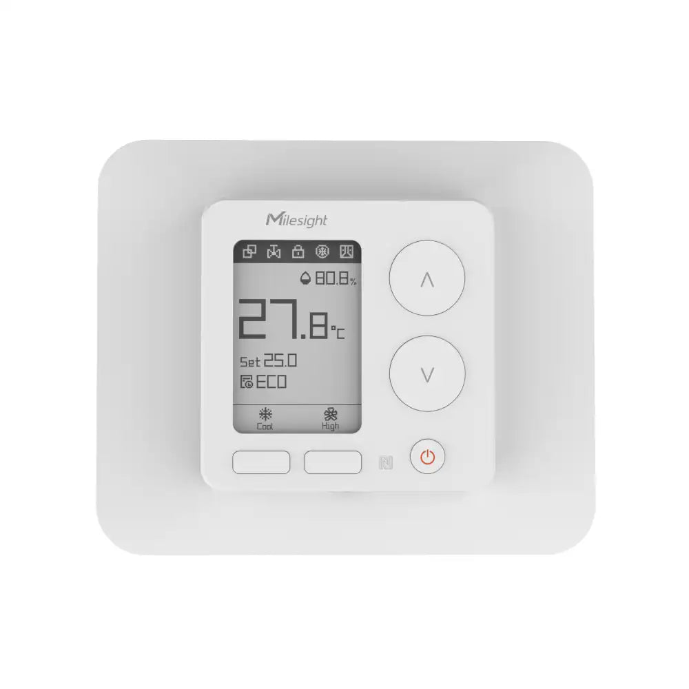 Milesight WT303 LoRaWAN smart fan coil thermostat with e-ink display