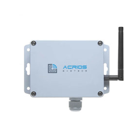 Acrios Wired M-Bus to LoRaWAN converter for remote reading of electricity, water, and heat meters.