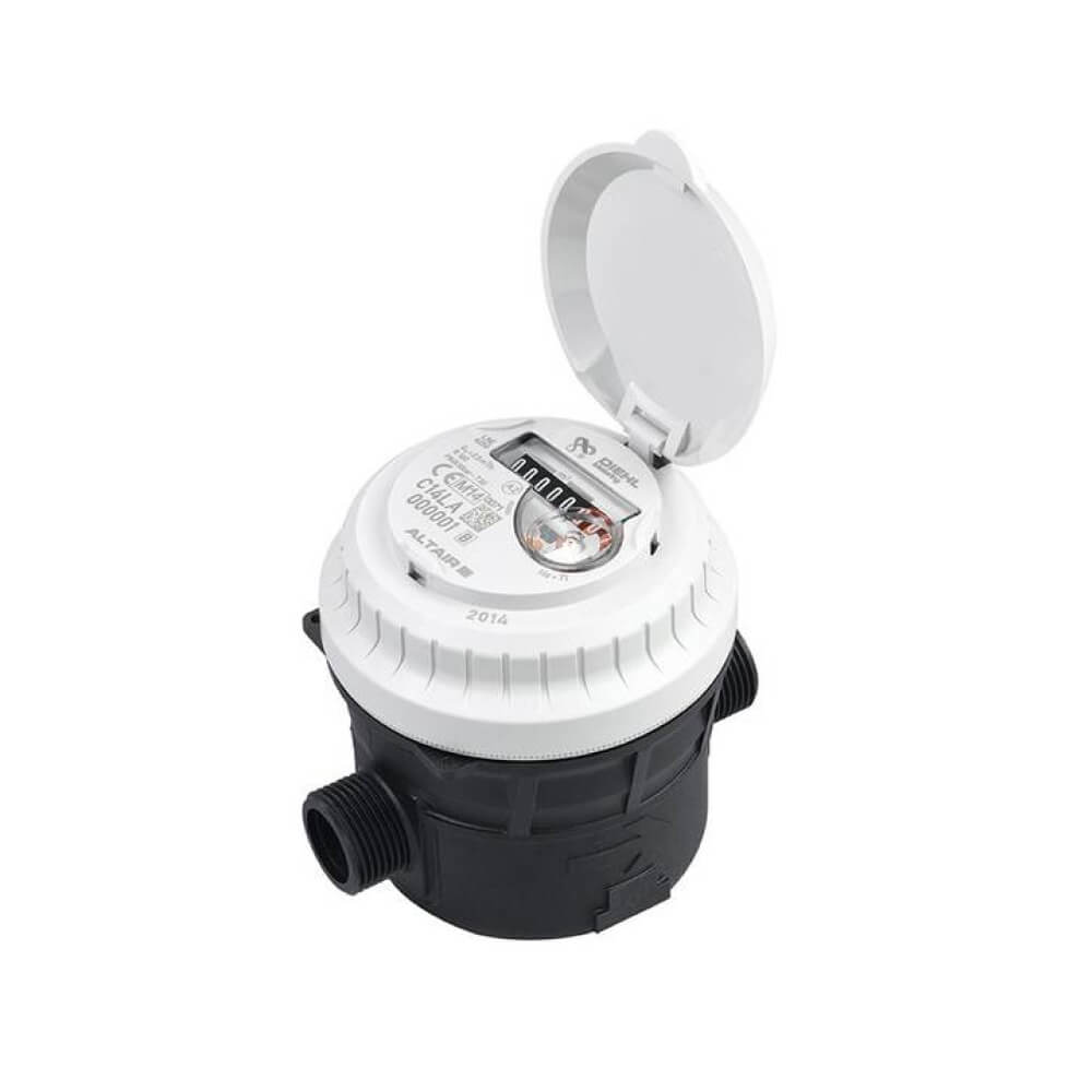 Diehl Metering ALTAIR V4 volumetric water meter available in brass and composite plastic versions.