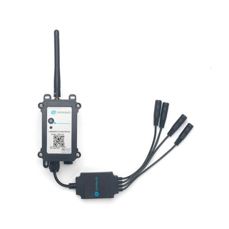 Dragino CS01 LoRaWAN 4-channel current sensor converter for machine monitoring and power consumption analysis.