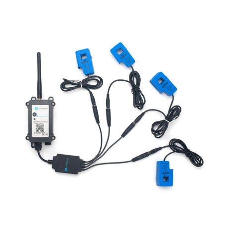Dragino CS01 LoRaWAN 4-channel current sensor converter for machine monitoring and power consumption analysis.
