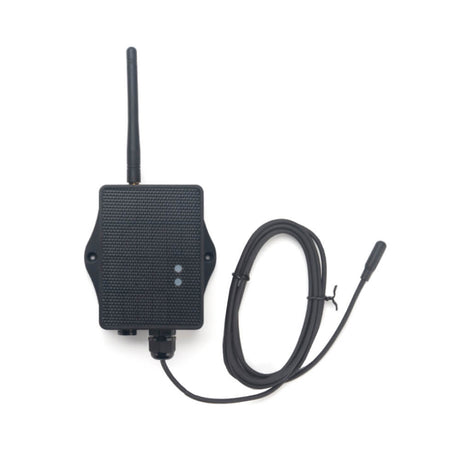 Dragino D20S NB-IoT cellular temperature and humidity sensor with IP66 rugged enclosure.