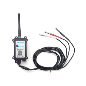 Dragino D23-LB LoRaWAN temperature sensor featuring three independent waterproof probes for multi-point industrial monitoring.