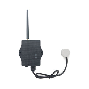 Dragino DDS20 NB-IoT non-contact ultrasonic liquid level sensor for external tank mounting.