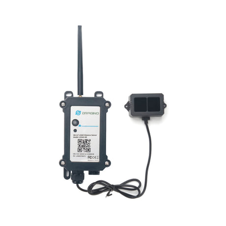 Dragino LDS40 NB-IoT LiDAR ToF distance sensor for long-range measurement up to 40m with IP66 enclosure.