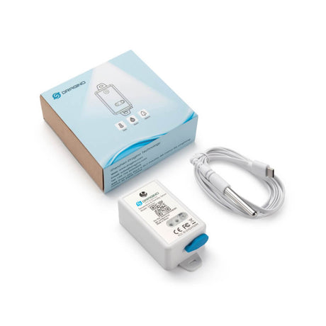 Dragino LHT65N LoRaWAN Temperature and Humidity sensor with built-in data logging and external probe support.
