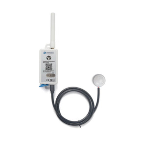 Dragino LHT65S-E5 LoRaWAN sensor with built-in temperature and humidity monitoring and external illuminance probe.