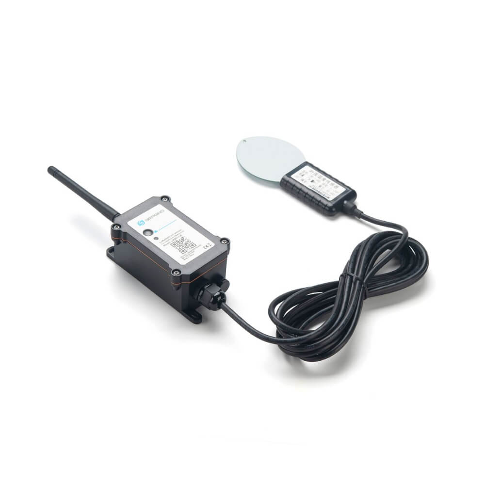 Dragino LMS01 LoRaWAN leaf moisture and temperature sensor for precision agriculture and frost monitoring.