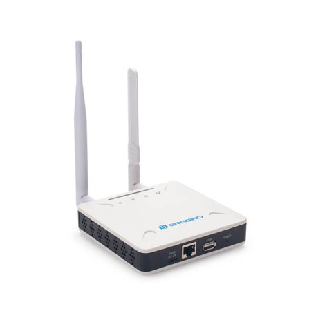 Dragino LPS8v2 indoor LoRaWAN gateway with dual antennas supporting Wi-Fi, Ethernet, and optional 4G backhaul.