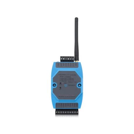 Dragino LT-22222-L industrial LoRaWAN I/O controller with analog, digital, and relay interfaces for building automation.