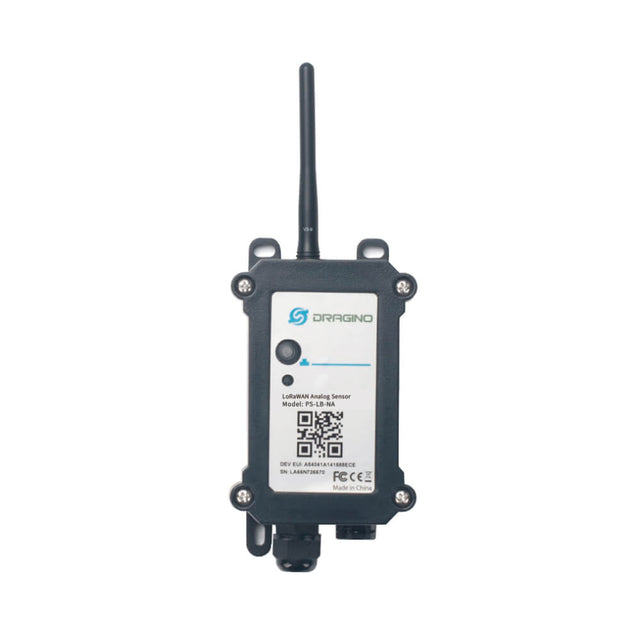 Dragino PS-NA LoRaWAN Analog Sensor Node for industrial 4-20mA and 0-30V data acquisition with multiple power options.