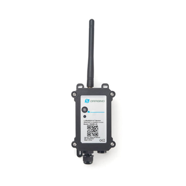 Dragino RS485-LB/LS LoRaWAN RS485 and UART converter for industrial sensor integration and remote data logging.
