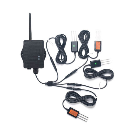 Dragino SE0X LoRaWAN soil moisture, electrical conductivity, and temperature transmitter for precision agriculture.