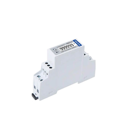 Eastron SDM120 Series 45A direct connect single phase energy meter with Modbus, M-Bus, and Pulse options.