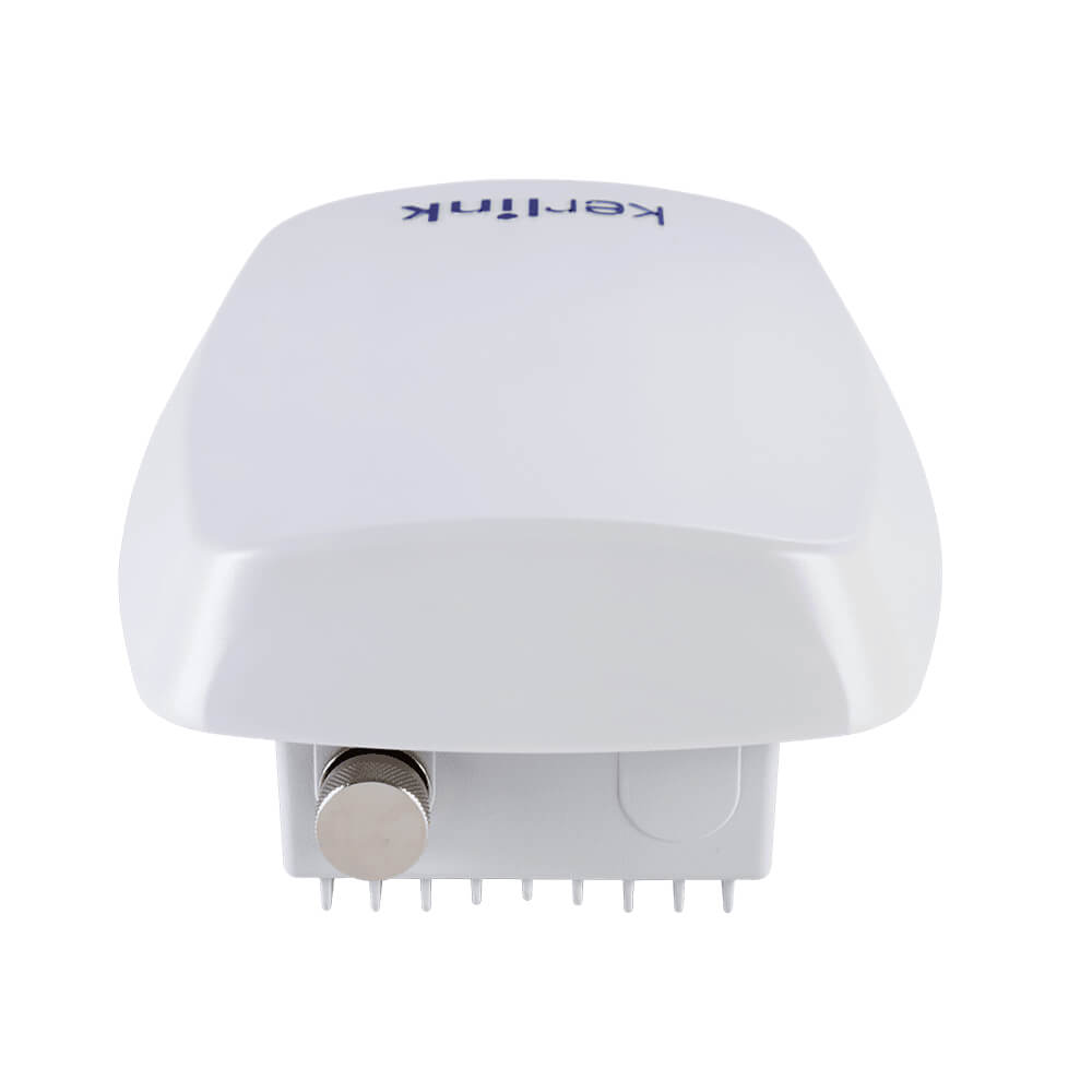 Kerlink Wirnet iStation carrier-grade outdoor LoRaWAN gateway with integrated 4G backhaul and IP67 waterproof casing.