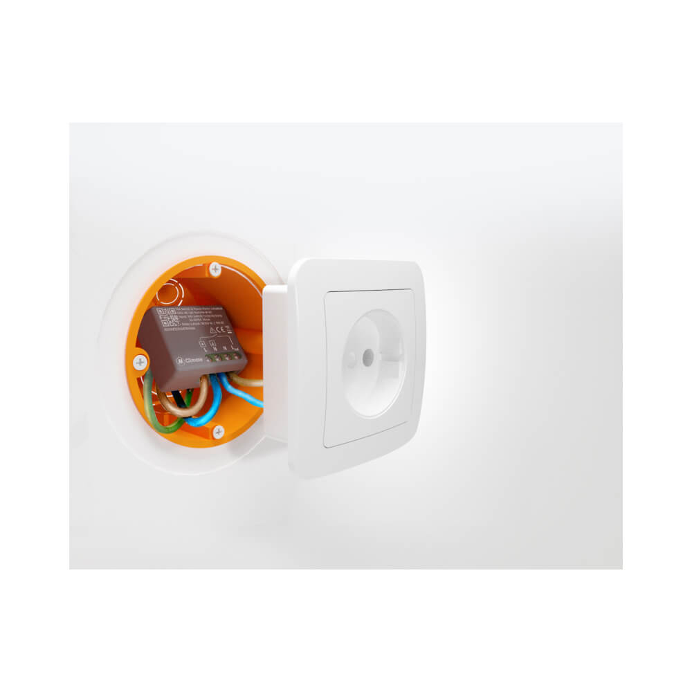 MClimate 16A Dry Switch LoRaWAN miniature smart relay for volt-free control and power monitoring.