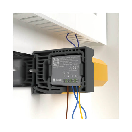 MClimate 16A Dry Switch LoRaWAN miniature smart relay for volt-free control and power monitoring.