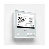 MClimate LoRaWAN Fan Coil Thermostat with 4.2-inch e-ink display for 2-pipe and 4-pipe HVAC systems.