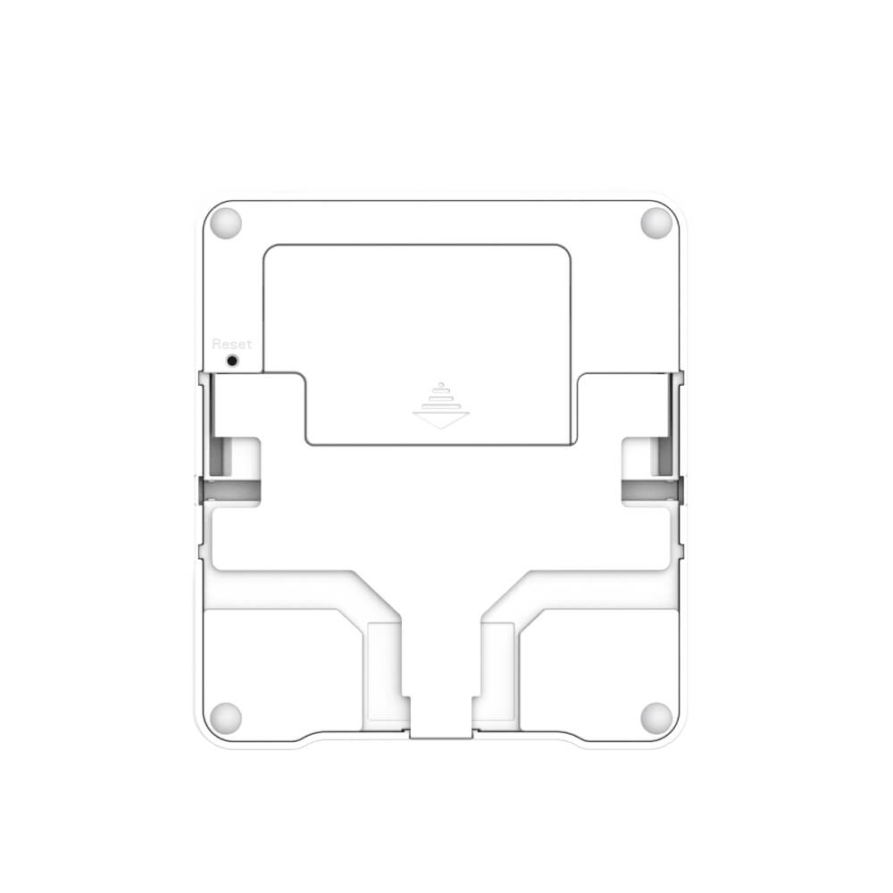 Milesight AM307 indoor ambience sensor with E-ink display monitoring CO2, TVOC, pressure, light, motion, temperature, and humidity.