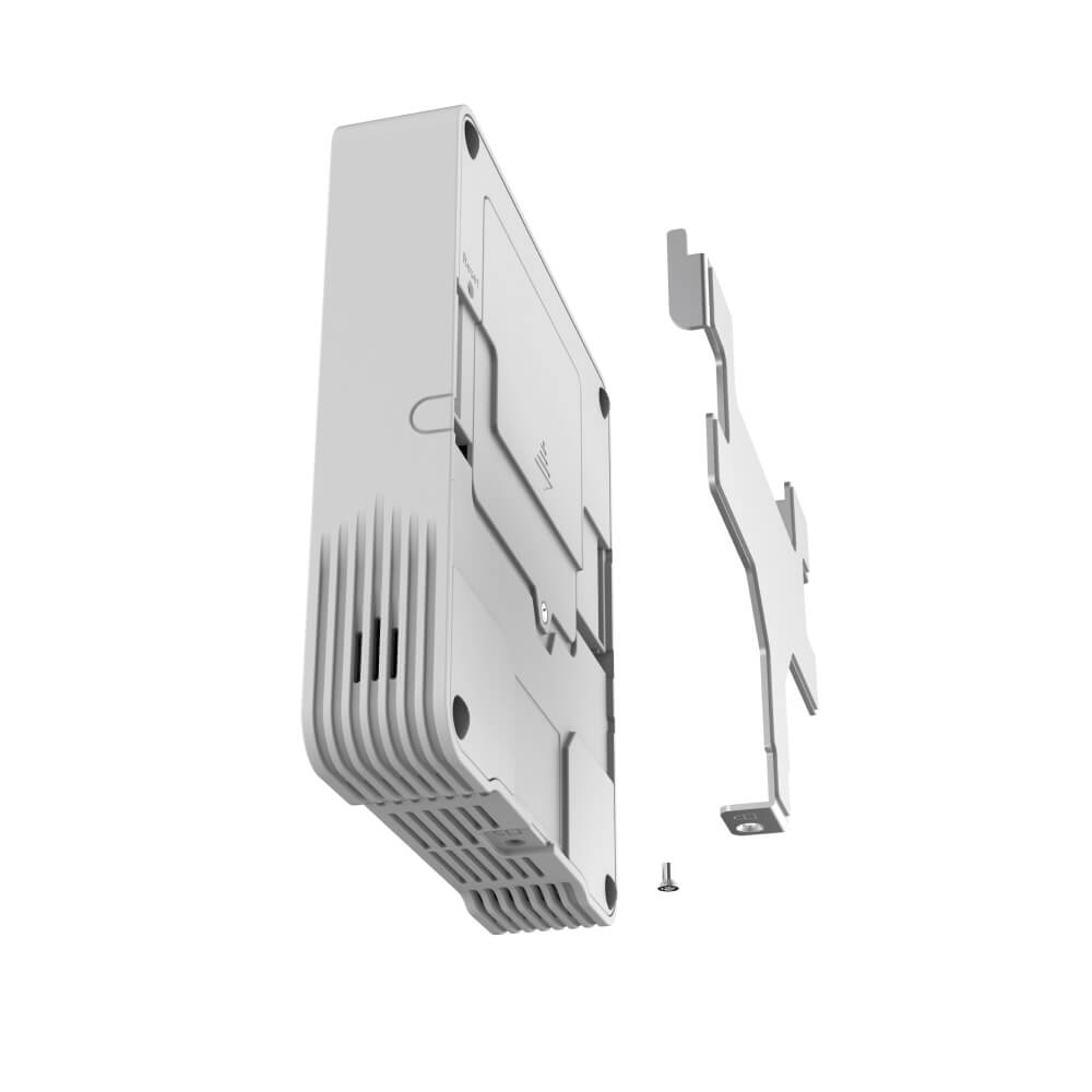 Milesight AM319 LoRaWAN 9-in-1 indoor ambience monitoring sensor featuring Ozone (O3) detection and E-ink display.