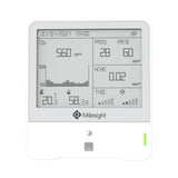 Milesight AM319 LoRaWAN 9-in-1 indoor ambience monitoring sensor featuring Ozone (O3) detection and E-ink display.