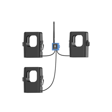 Milesight CT303 self-powered LoRaWAN smart current transformer for non-invasive three-phase energy monitoring.