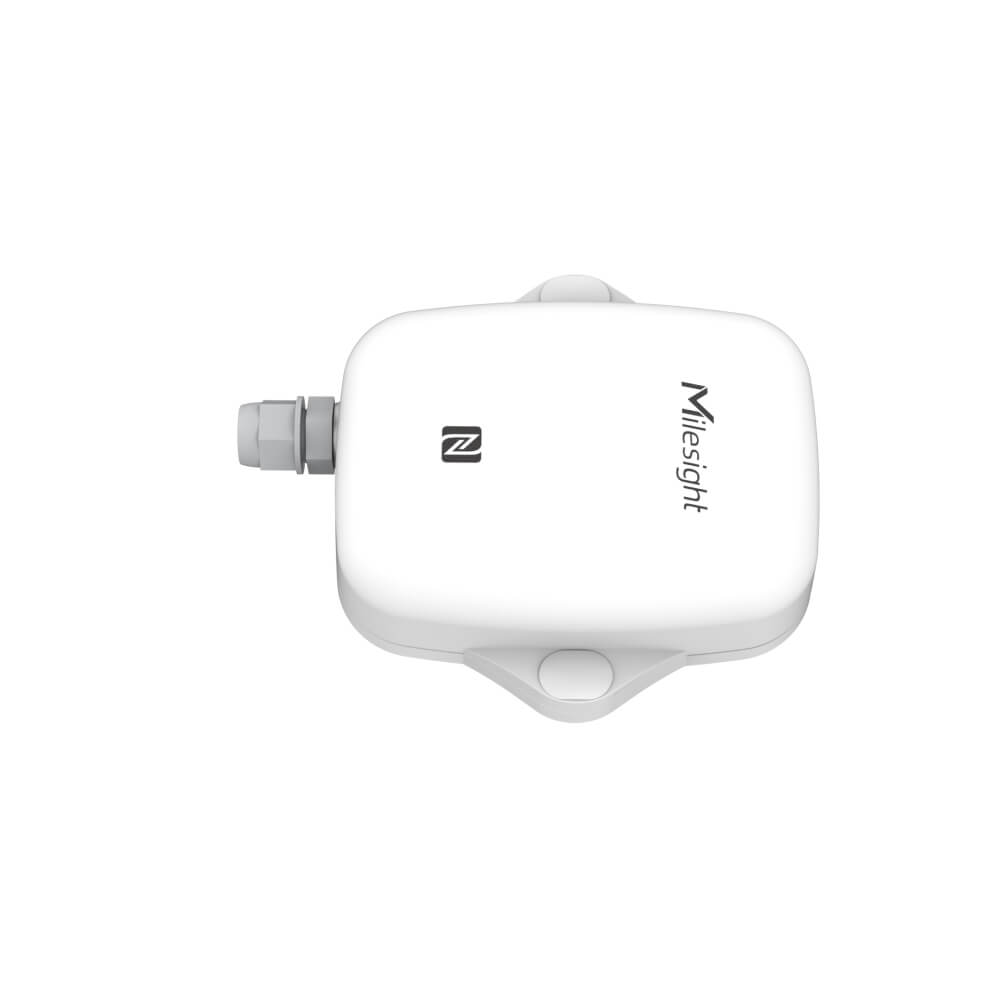 Milesight EM300-DI LoRaWAN pulse counter with temperature and humidity sensors and IP67 rating.