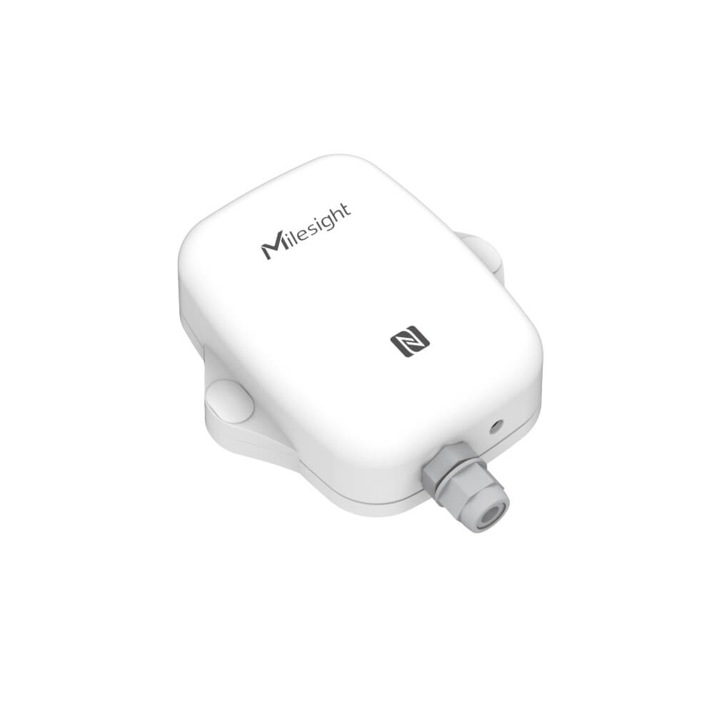 Milesight EM300-MCS LoRaWAN magnetic contact switch sensor for door and window opening detection with IP67 rating.