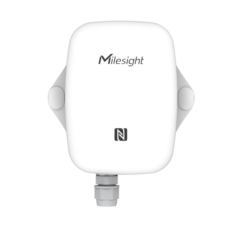 Milesight EM300-SLD LoRaWAN spot leak detection sensor with temperature and humidity monitoring and IP67 enclosure.