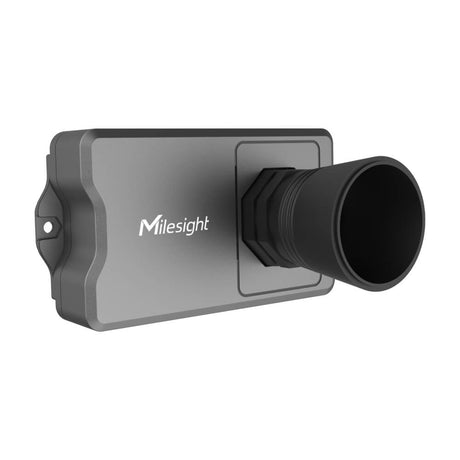 Milesight EM400-UDL industrial NB-IoT ultrasonic level sensor with IP67 enclosure and dual battery design.