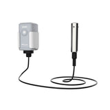 Milesight EM500-SWL submersible LoRaWAN liquid level sensor with stainless steel pressure probe and IP67 transceiver.